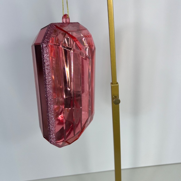 Pink 3D Gem Ornament – Faceted, Mirrored, and Truly Unique - Picture 5 of 10